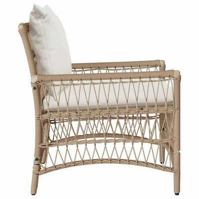 Beige puutarhan tuoli Caitlynn 60x70x78cm (polyrottinki)