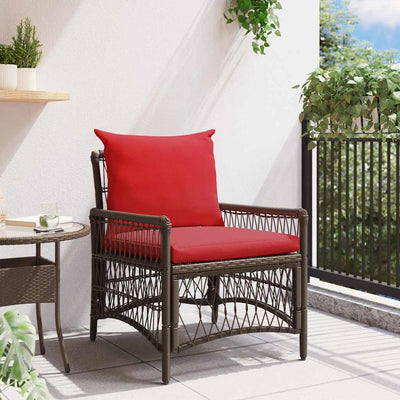 Ruskea puutarhan tuoli Ianeia 60x70x78cm (polyrottinki)