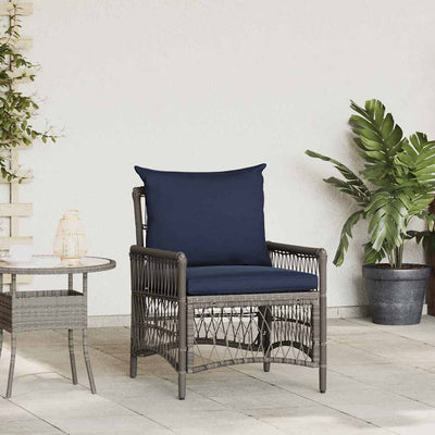 Harmaa puutarhan tuoli Belamiea 60x70x78cm (polyrottinki)