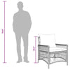 Harmaa puutarhan tuoli Belamiea 60x70x78cm (polyrottinki)