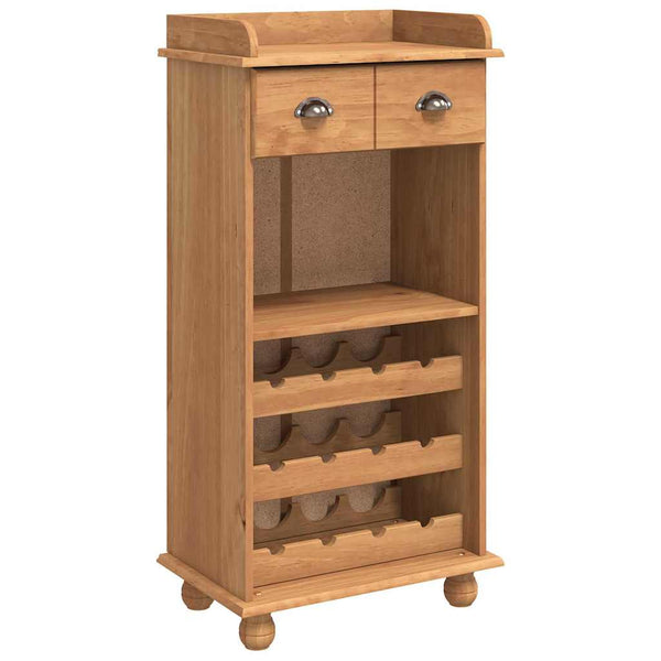 Ruskea viinikaappi askim Danuc 57x37x114cm (mänty)