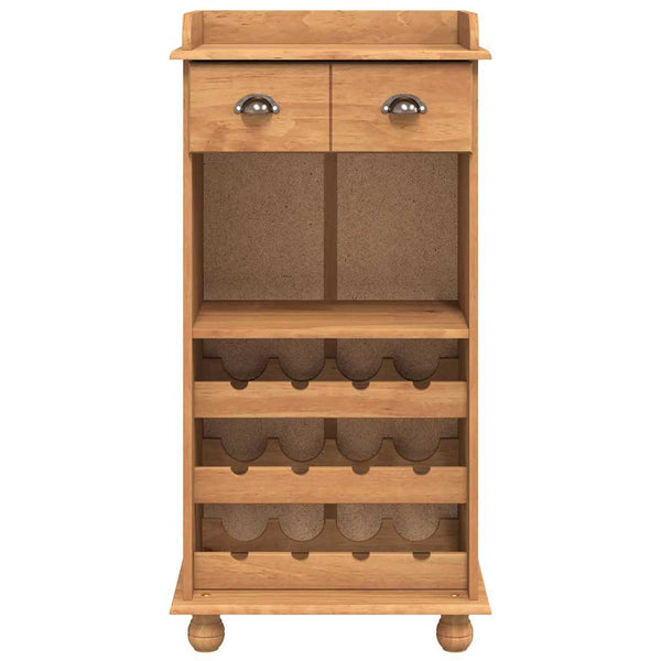 Ruskea viinikaappi askim Danuc 57x37x114cm (mänty)