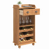 Ruskea viinikaappi askim Danuc 57x37x114cm (mänty)