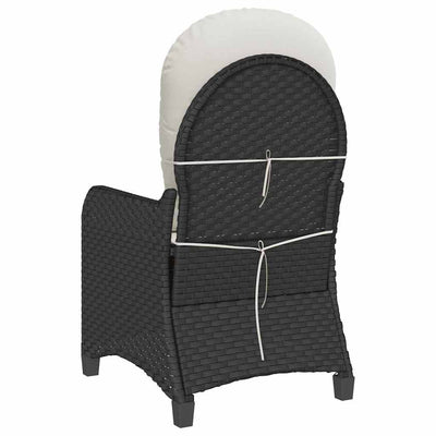 Musta lepotuoli Almyra 56x66x95cm (polyrottinki)