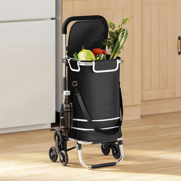 Ostoskori 1 Musta 47 x 39 x 100,5 cm Oxford-kangas
