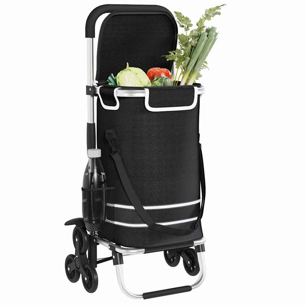 Ostoskori 1 Musta 47 x 39 x 100,5 cm Oxford-kangas