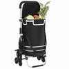 Ostoskori 1 Musta 47 x 39 x 100,5 cm Oxford-kangas