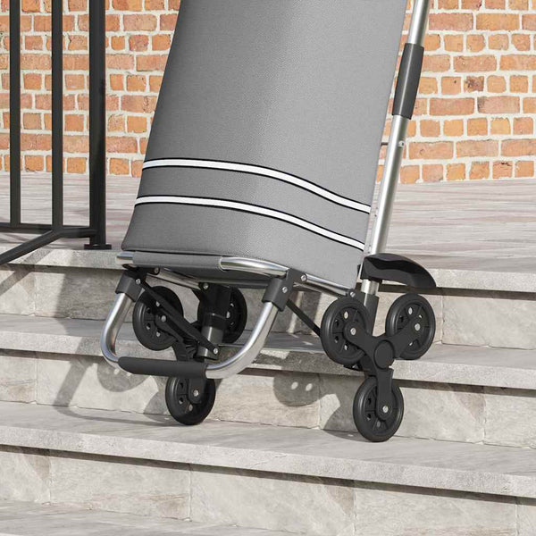 Ostoskori Harmaa 47 x 39 x 100.5 cm Oxford-kangas