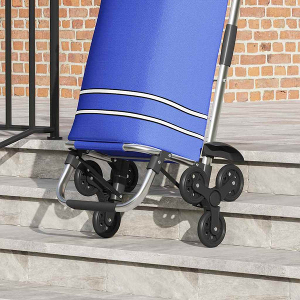 Ostoskori Sininen 47 x 39 x 100.5 cm Oxford-kangas