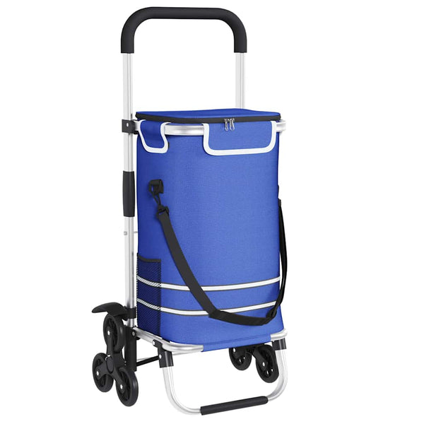 Ostoskori Sininen 47 x 39 x 100.5 cm Oxford-kangas