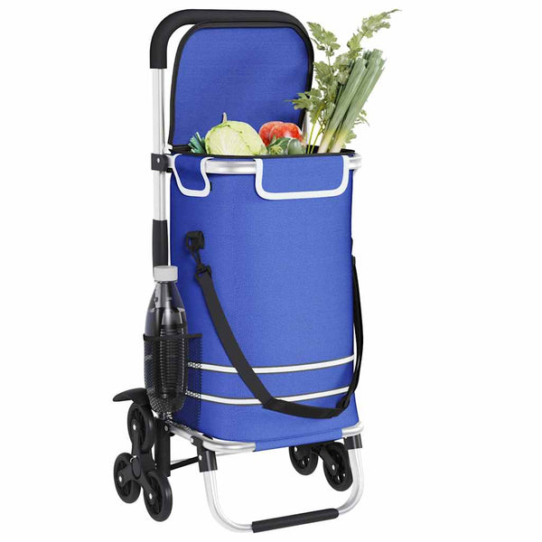 Ostoskori Sininen 47 x 39 x 100.5 cm Oxford-kangas