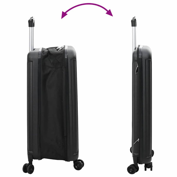 Matkalaukku lukkoon Musta 43 x 27 x 66 cm ABS-muovi