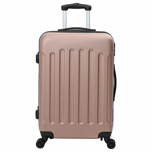 Matkalaukku lukkoon 3 kpl Ruusukulta 50 x 31 x 78 cm ABS-muovi