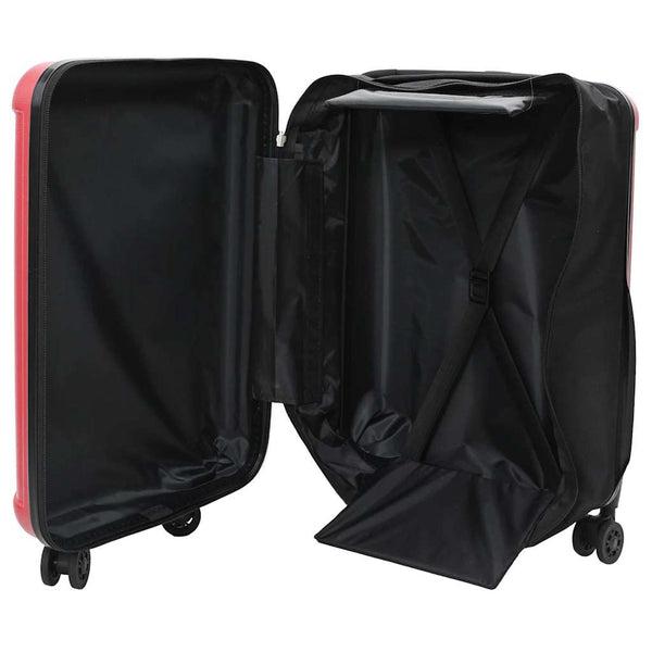 Matkalaukku lukkoon Punainen 43 x 27 x 66 cm ABS-muovi