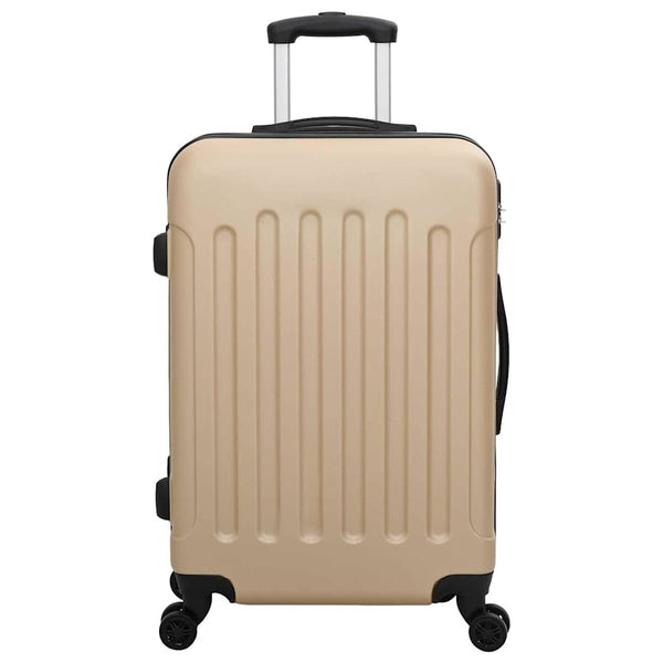 Matkalaukku lukkoon 3 kpl Samppanja 50 x 31 x 78 cm ABS-muovi