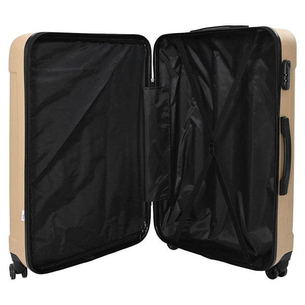 Matkalaukku lukkoon 3 kpl Samppanja 50 x 31 x 78 cm ABS-muovi