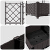 Puutarha ruukku 3 kpl Ruskea 120 x 40 x 125,5 cm PP