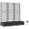 Puutarha ruukku 3 kpl Ruskea 120 x 40 x 126 cm PP