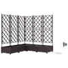 Puutarha ruukku 5 kpl Ruskea 120 x 120 x 126 cm PP