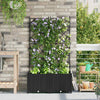 Puutarha ruukku 2 kpl Musta 80 x 40 x 143 cm PP