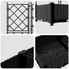 Puutarha ruukku 3 kpl Musta 120 x 40 x 125,5 cm PP