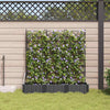Puutarha ruukku 3 kpl Musta 120 x 40 x 125,5 cm PP