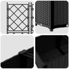 Puutarha ruukku 3 kpl Musta 80 x 80 x 143 cm PP