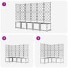 Puutarha ruukku 5 kpl Musta 120 x 120 x 143 cm PP