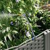 Puutarha ruukku 2 kpl Musta 80 x 40 x 126 cm PP