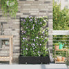 Puutarha ruukku 2 kpl Musta 80 x 40 x 126 cm PP