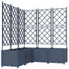 Puutarha ruukku 5 kpl Harmaa 120 x 120 x 143 cm PP