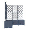 Puutarha ruukku 5 kpl Harmaa 120 x 120 x 143 cm PP