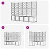 Puutarha ruukku 5 kpl Harmaa 120 x 120 x 143 cm PP