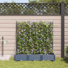 Puutarha ruukku 3 kpl Harmaa 120 x 40 x 126 cm PP
