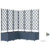 Puutarha ruukku 5 kpl Harmaa 120 x 120 x 142 cm PP