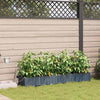Puutarha ruukku 4 kpl Vaaleanharmaa 160 x 40 x 22 cm PP