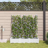 Puutarha ruukku 3 kpl valkoinen 120 x 40 x 126 cm PP