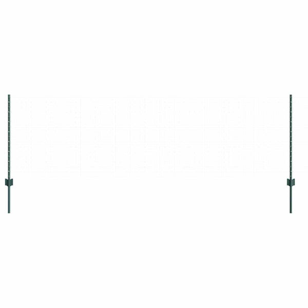 Upotettu aitausapaja 11 kpl Vihreä 120 cm Jauhemaalattu Teräs