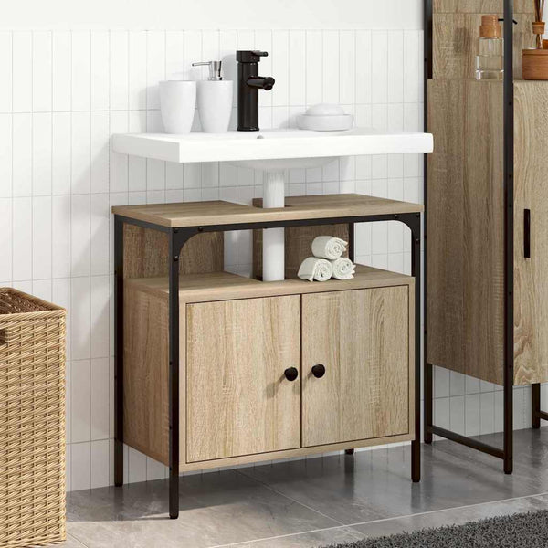 Kylpyhuonekaappi Beige 60 x 30 x 60 cm Tekninen puu
