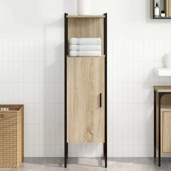 Kylpyhuonekaappi Beige 33 x 33 x 120,5 cm Tekninen puu