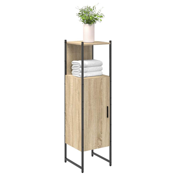 Kylpyhuonekaappi Beige 33 x 33 x 120,5 cm Tekninen puu