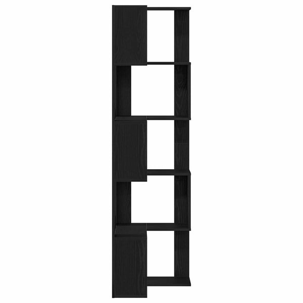 Kirjahylly 5 tasoa 50 x 50 x 179 cm Musta tammi.