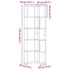 Kirjahylly 5 tasoa 50 x 50 x 179 cm Musta tammi.