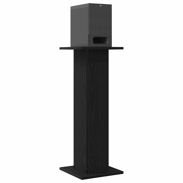 Kaiutintelineet 2 pcs Musta tammi 30 x 30 x 80 cm Tekninen puu
