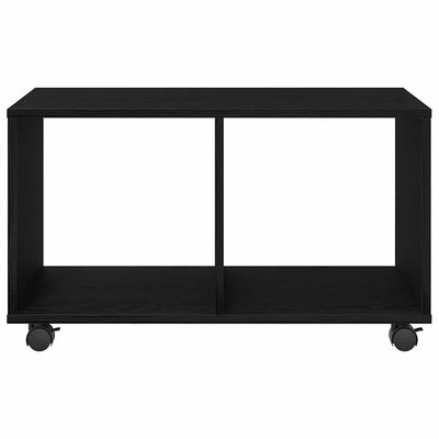 Musta tammi päätypöytä hyllyllä Waltrant 72x33x42.5cm (puinen)