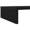 Näyttöteline musta tammi 100x27x10 cm tekopuu