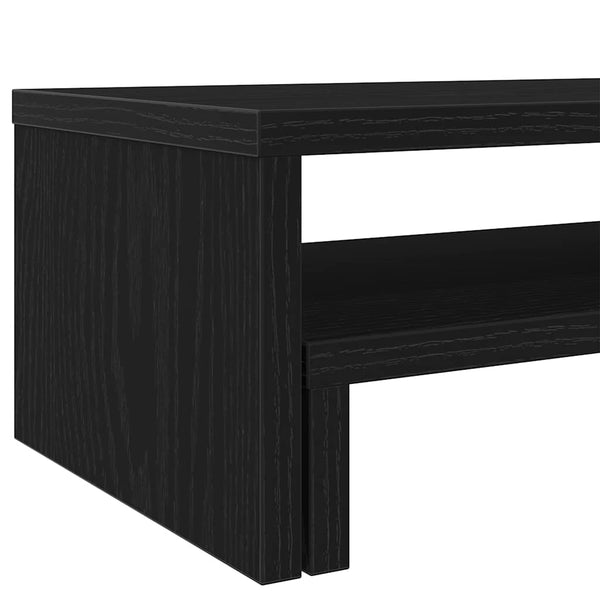 Näyttöteline musta tammi 54x22x15 cm tekopuu