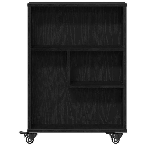 Kapea säilytyskaari 3 tasoa 48 x 13 x 68 cm Musta tammi.