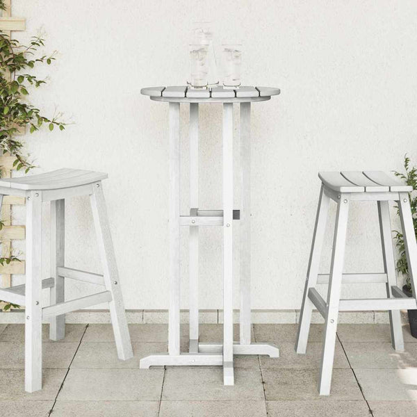 Baaripöytä Valkoinen 55 x 55 x 107 cm Polyeteeni