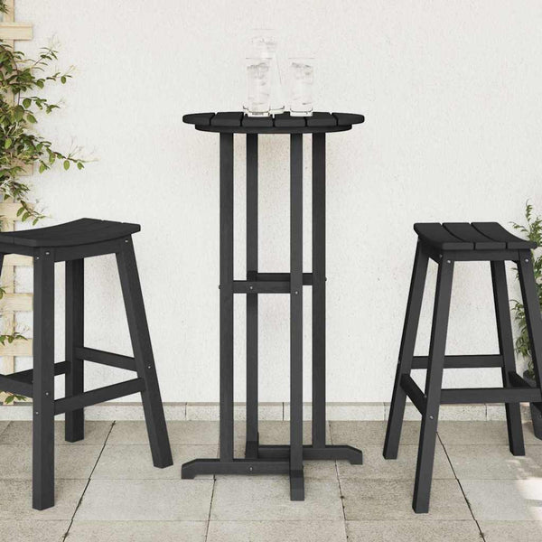 Baaripöytä Musta 55 x 55 x 107 cm Polyeteeni